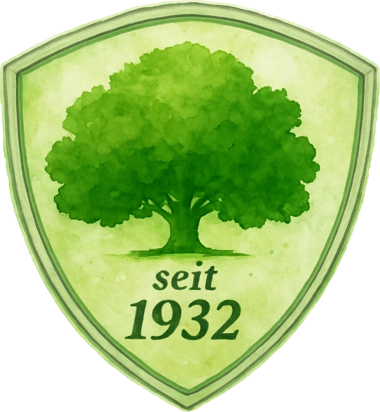 Wappen AUS-DIE-MAUS, Eiche im Schild, seit 1932